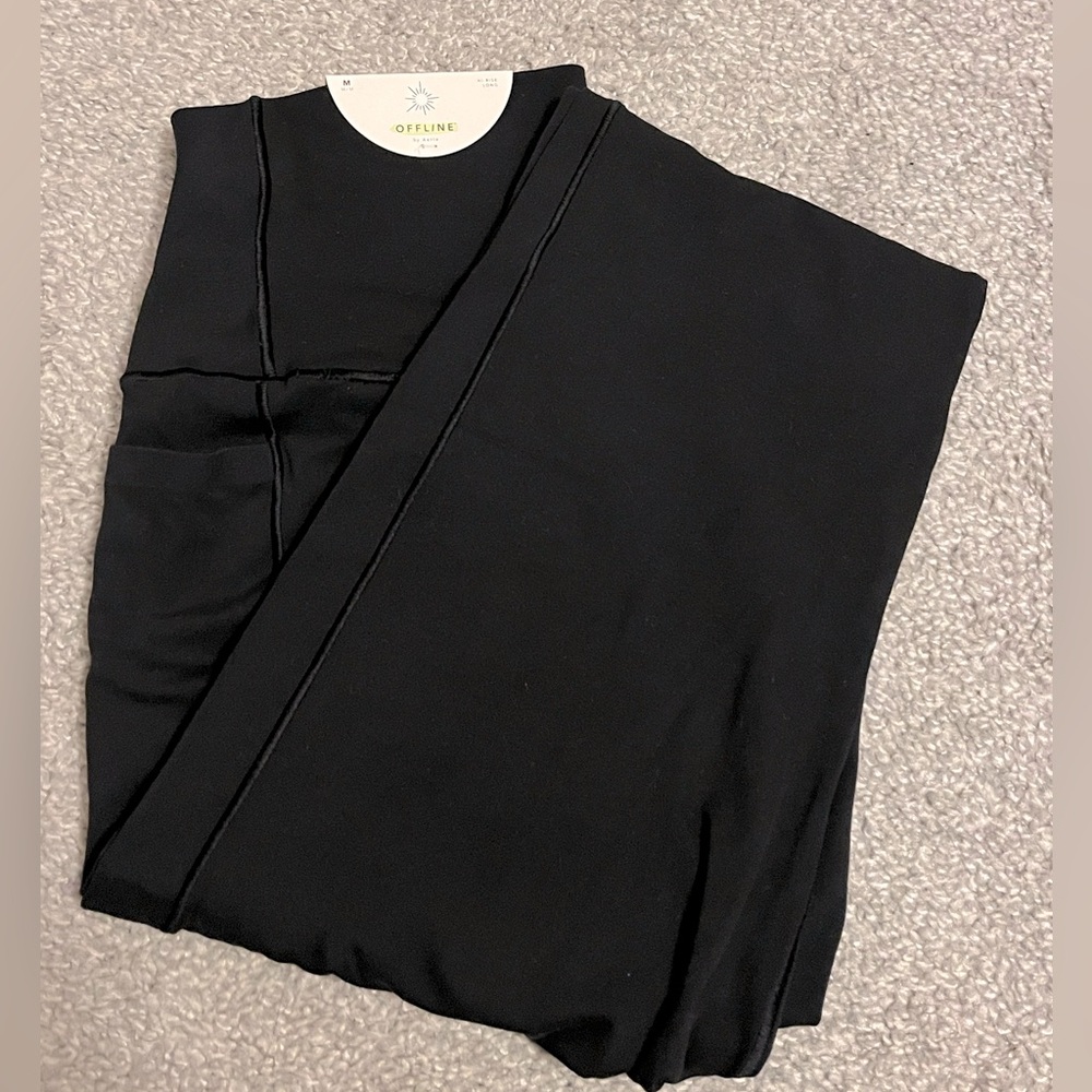 NWT OFFLINE By Aerie Real Me Xtra Crossover High Waisted Pocket Legging Size M